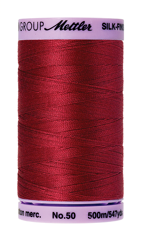 Mettler Silk Finish Cotton Thread 50 - Fire Engine 0105 - 500m