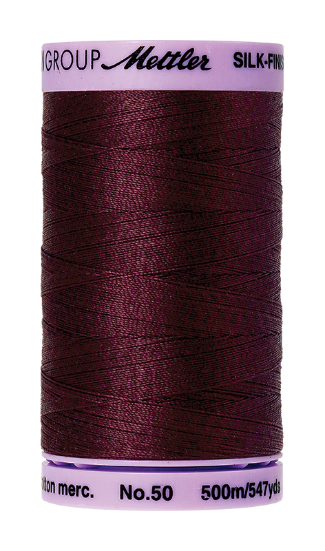 Mettler Silk Finish Cotton Thread 50 - Beet Red 0111 - 500m