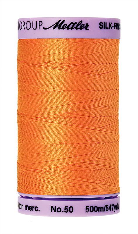 Mettler Silk Finish Cotton Thread 50 - Pumpkin 0122 - 500m