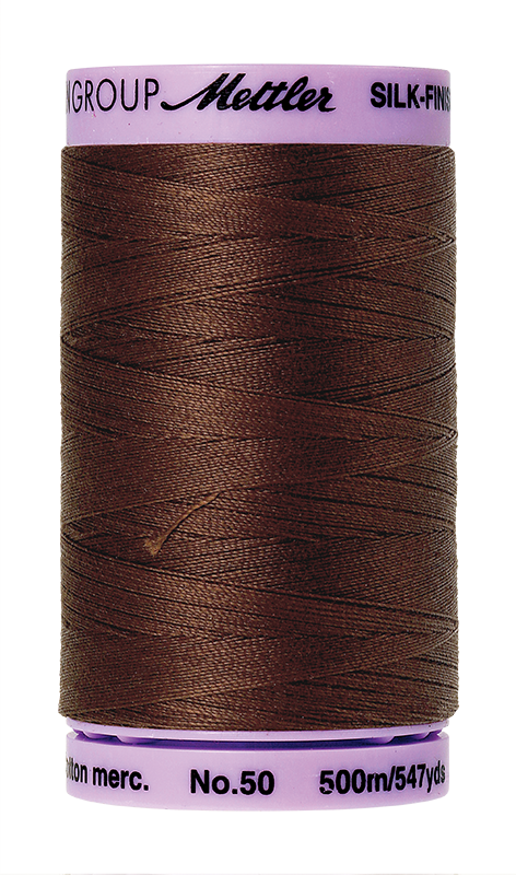 Mettler Silk Finish Cotton Thread 50 - Friar Brown 0173 - 500m