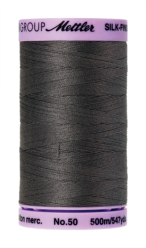 Mettler Silk Finish Cotton Thread 50 - Dark Charcoal 0416 - 500m