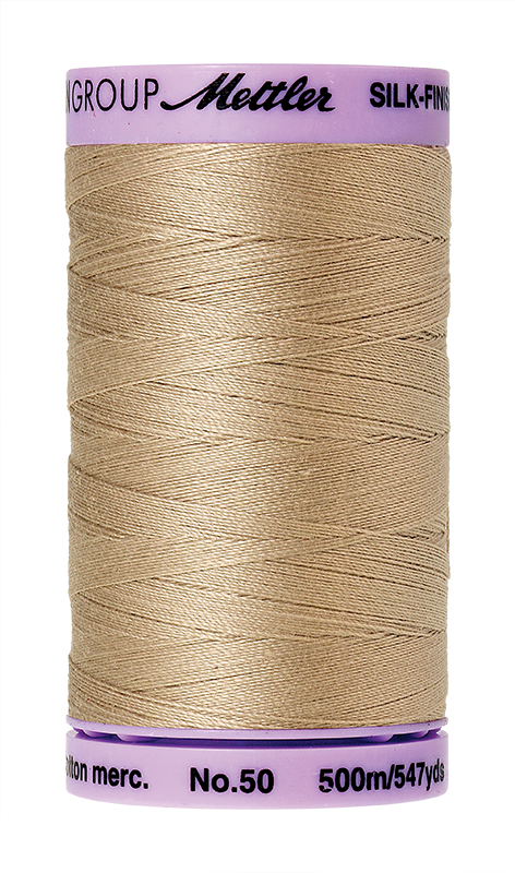 Mettler Silk Finish Cotton Thread 50 - Straw 0538 - 500m
