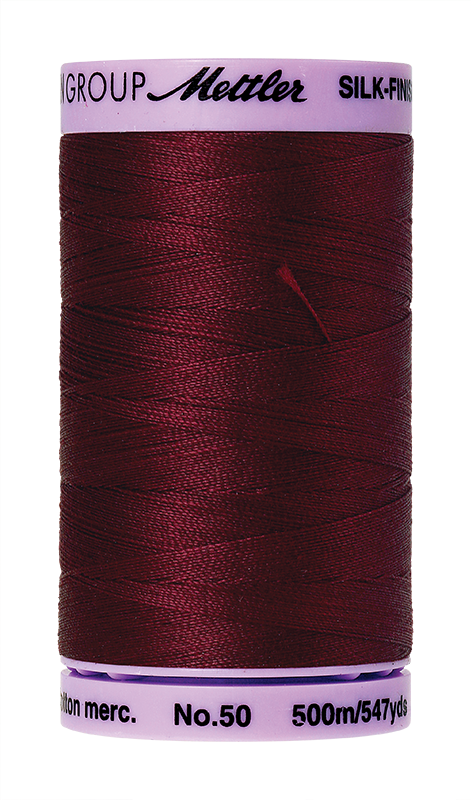 Mettler Silk Finish Cotton Thread 50 - Cranberry 0918 - 500m