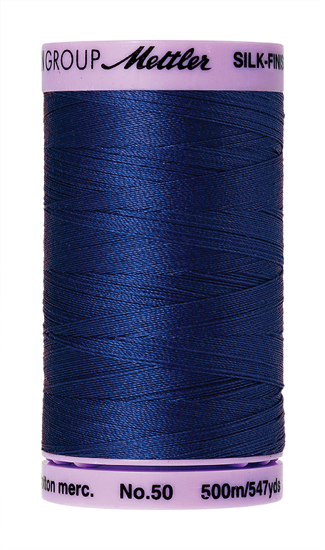 Mettler Silk Finish Cotton Thread 50 - Royal Blue 1303 - 500m