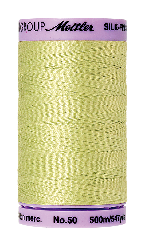Mettler Silk Finish Cotton Thread 50 - Spring Green 1343 - 500m