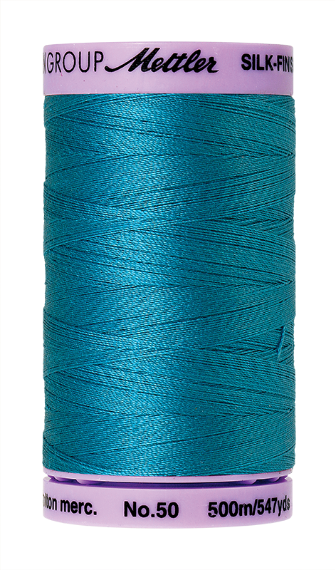 Mettler Silk Finish Cotton Thread 50 - Caribbean Blue 1394 - 500m