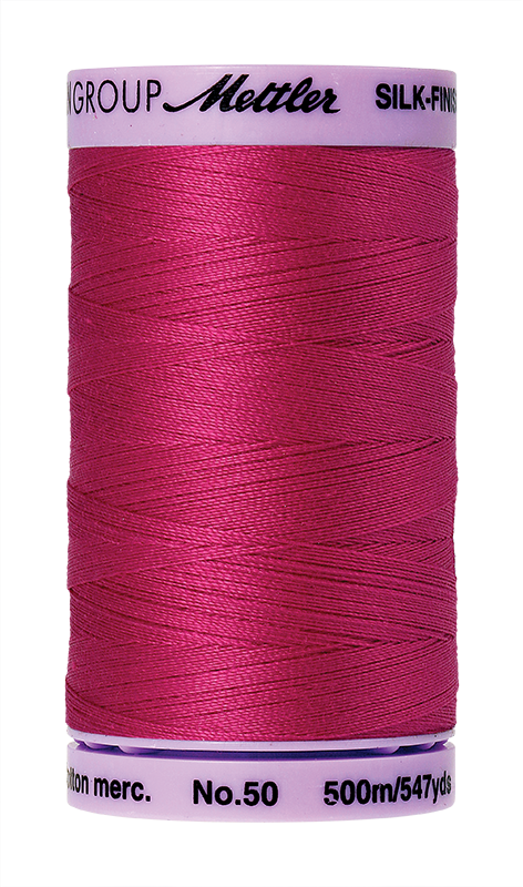 Mettler Silk Finish Cotton Thread 50 - Fuchsia 1421 - 500m