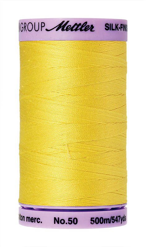 Mettler Silk Finish Cotton Thread 50 - Lemon Zest 3507 - 500m
