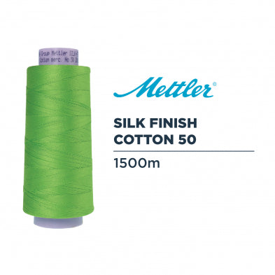 Mettler Silk Finish Cotton Thread 50 - White 2000 - 1500m